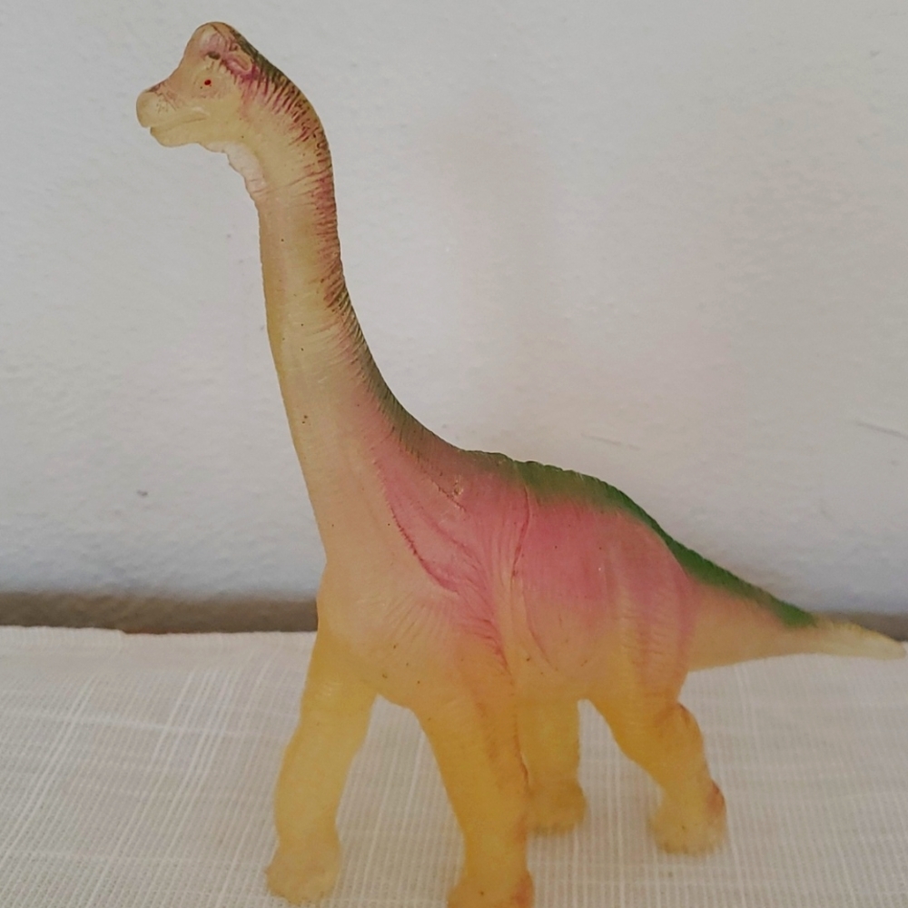 Vintage Translucent  Neon Glowing Brachiosaurus Dinosaur